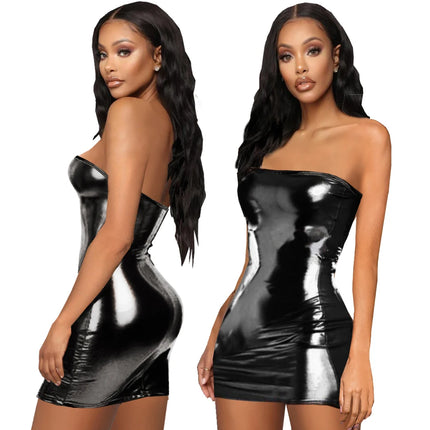 Sexy PVC Underwear Babydolls Lingerie Stripper Sleepwear notte Intimo Lenceria Pole Dance sexy costume sexy clothes for women