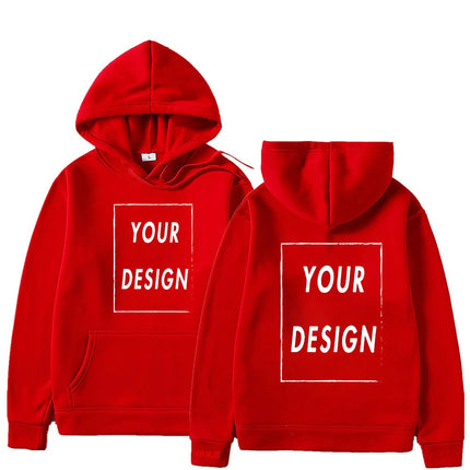 Customizable DIY Hoodie Sweatshirt - Personalize with Your Own Design Brand Logo Picture for Men & Women Casual Fashion Hoody