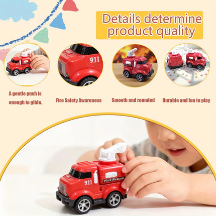 Inertial Fire Truck Toy for Toddlers | Rotating Accessory | Random 2 Styles Mixed | Early Educational Kids Vehicle.