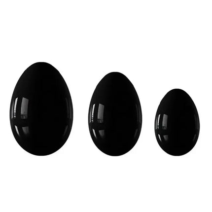 Yoni Egg Natural Black Obsidian Jade Eggs Massage Ball Set Women Vaginal Muscle Exerciser Body Massager Health Care Kegel Ball
