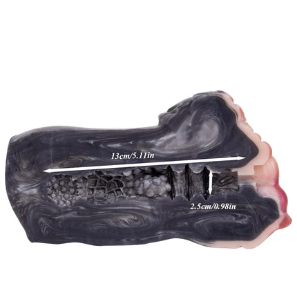 GEEBA Dual Hole Animal Pussy Man Penis Stroker Fantasy Silicone Male Masturbator Realistic Vagina Pocket Onahole Adult Sex Toys