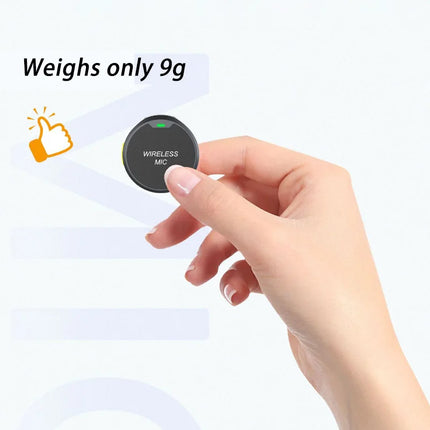 Wireless Lavalier Microphone Outdoor Live Recording Interview Vlog Magnetic Noise Reduction Portable For iPhone Android