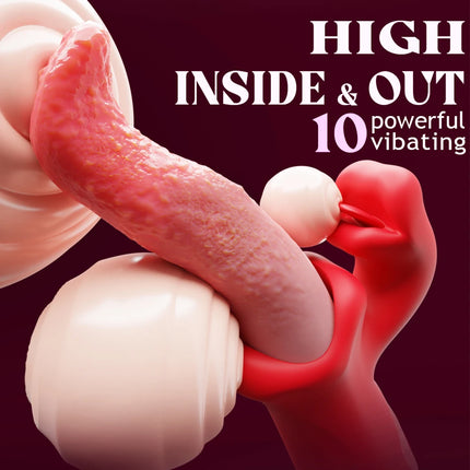 10 Modes Tongue Licker Vibrator Clitoral Stimulator Adult Female Tongue Vibrator Toys G Spot Stimulator Couple Sex Toys