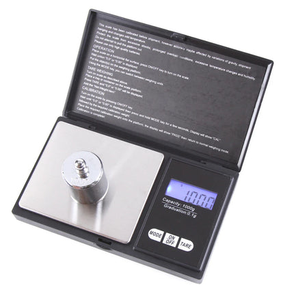 Mini Jewelry Scale 0.01g Electronic Stainless Steel Digital Pocket Scale Gold Gram Balance Portable Kitchen Scale Weighting Tool
