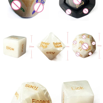 Sex Toys For Couples Luminous Sexual Posture Dice Set Bdsm Erotic Fetish Intimate Games Gear Adult Supplies Exotic Accessories