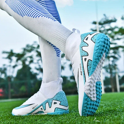 Original Men Football Field Boots Professional Society Cleats Children Soccer Shoes Grass Training Kids Non Slip Football Shoes