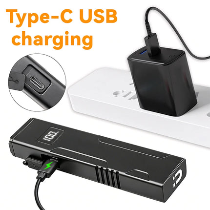 Super Bright EDC Flashlight UV Purple Light Lamp USB Charging RGB Side Light Magnetic Work Light with Pen Clip Ideal for Outdoor