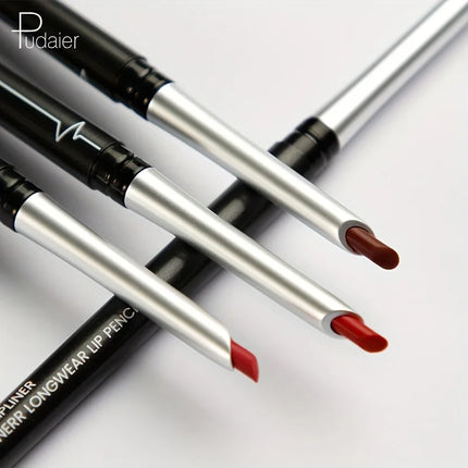 Waterproof Sweatproof Matte Lipliner, Red Lip Contour Pencil, Long Lasting Tint Lipstick, Non Stick Cup Makeup