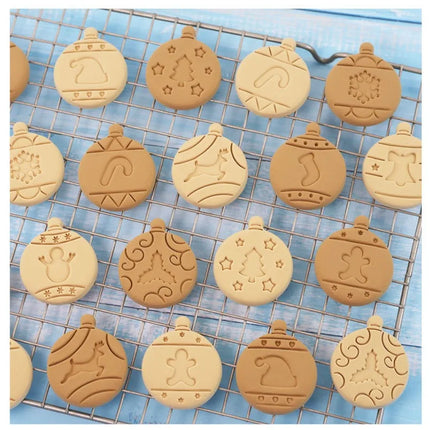 Christmas Cookie Mold Set Creative Baking Tools Holiday Biscuit Cutter Sugar Cookie Shaper DIY Kitchen Accessories for Baking