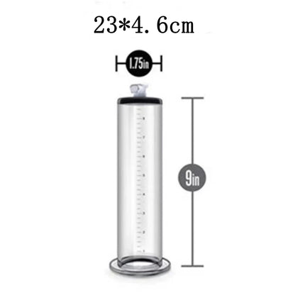 Acrylic Penis Pump Dick Trainer Penis Enlarger Male Spa Penis Enlargement Penis Pump Cock Extender For Men Glans Adults Sex Toy