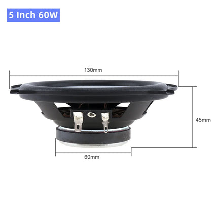 2pcs 4/5/6.5 Inch 88dB 2 Way Car Coaxial Speakers 12V Vehicle Door Auto Audio Music Stereo Full Range Frequency Hifi Speaker