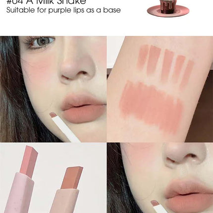Light sweet and soft fog lipliner outlines the lip shape, lasting, not easy to fade, not take off makeup, nude pink lip liner