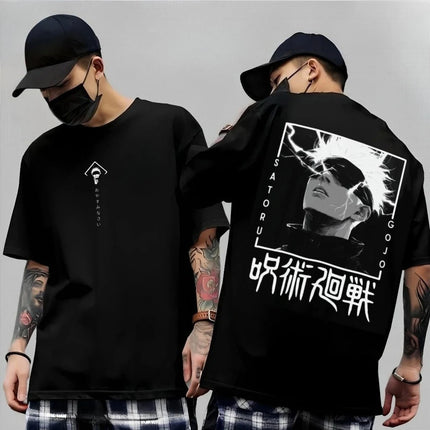 Anime Gojo Satoru Jujutsu Kaisen Printed T-shirt Men's and Women's T-shirt Men's Top Sports T-shirt Men's T-shirt Summer Tee New