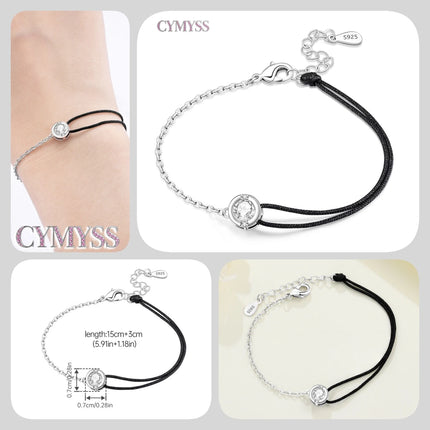 Original 925 Sterling Silver Butterfly Bracelet Zirconia Tennis Ball Women Fashion Simple Engagement Wedding Charm Jewelry Gift