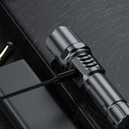 10000LM High Power LED Flashlight Long-range USB C Rechargeable Flashlight Power Display Zoom Lantern For Outdoor Camping Torch