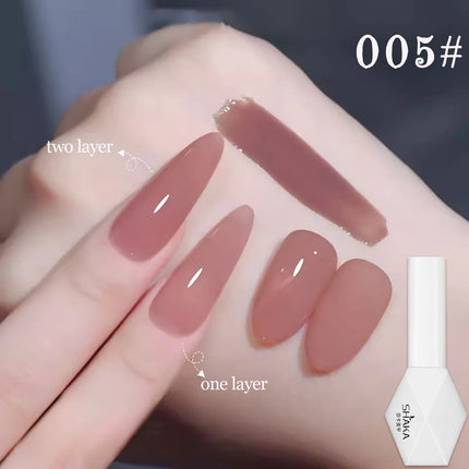 SHAKA 10ml New Popular Ice Pink Nail Gel Polish Set Semi Permanent Nail Art Soaking UV LED Nail Salon DIY Nail Salon Gel 4 sold