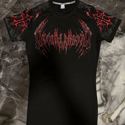 Breathedivinity Men's Fashion Fitness Short Sleeve T-Shirt Breathable Comfortable Sportswear round Neck Printed Cotton Top
