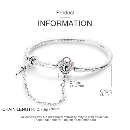 925 Sterling Silver Bracelets 17-20CM Original Leaf Clover Butterfly Heart Bracelet Fit DIY Charms Beads Fashion Women Jewelry