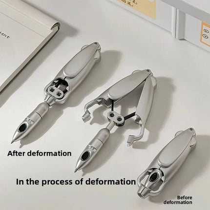 Fun Squid Pen Press Type Ballpoint Pen with Deformation Tech Viral Stationery for Office School Use Gift