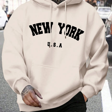 Brooklyn Est 1998 New York Printing Men Hoodies Harajuku Crewneck Hoodie Fashion Oversize Hoody Autumn Comfortable Tracksuit