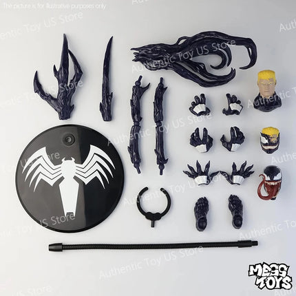NEW Mess Toys Venom Lethal Neighbor Spider Man Symbiotic Black Suit Messtoys Spiderman Anime Action Figure Model Doll Gifts Toys