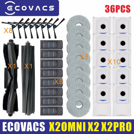 Ecovacs Deebot X2 Omni X2 / X2 Pro Plus/DEX86 Vacuum Hepa Filter Cleaner Robot Mop Cloths Main Side Brush Cover Accessories