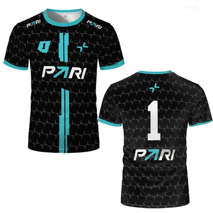 PARIVISION Esports Club 2025 New Team Uniform CS2 DOTA2 Pro League Player Training Breathable Jersey Men's Short-sleeved T-shirt