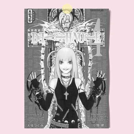 Japanese Comics Death Note Frameless Canvas Painting Poster Light Yagami Comics Peripheral Misa Amane Indoor Room Decoration