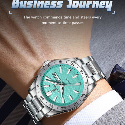 POEDAGAR Exquisite Fashion Men's Watches High Quality Waterproof Luminous Business Watch For Men Date Week Quartz Men's Wristwatch