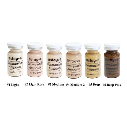 8ml Stayve BB Cream Hyaluronic Acid Facial Glow Serum Ampoule Essence Peptide Moisturizing Foundation Skin Rejuvenation Care
