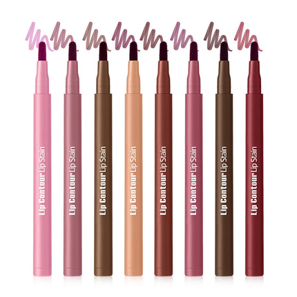 Lakerain Lip Liner Pencil Ballpoint Felt Tip Transfer-proof Lip Liner Stain Smudge-proof Waterproof Lip Liners Natural Makeup