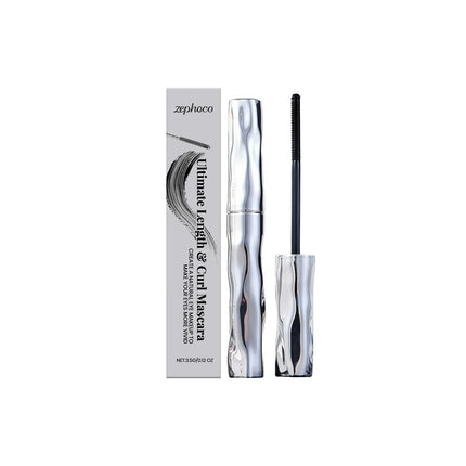 Zephoco Waterproof Mascara Gel Lengthening Natural Curl Smudge Proof No Clumps Long Lasting Thin Brush Volumizing Mascara Black