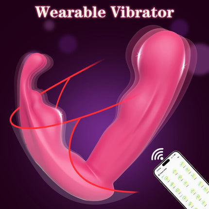 APP Bluetooth Control Vagina Vibrator Clitoris Stimulator Dildo Vibrator Sex Toy Wearable Panties Vibrator Adult Sex Toys Women