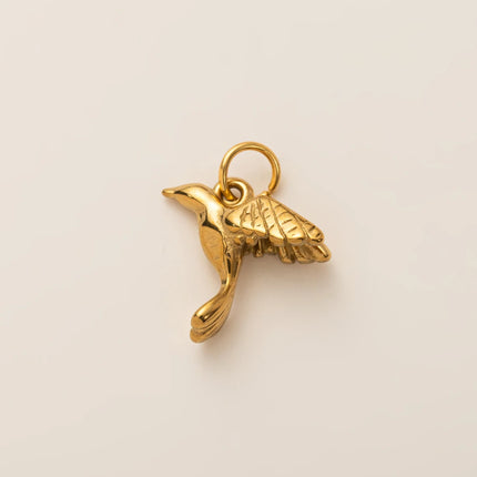 Animal Series Pendant Stainless Steel DIY Small Pendant Vacuum Plated 18K Gold Color-Preserving Accessory in Furnace