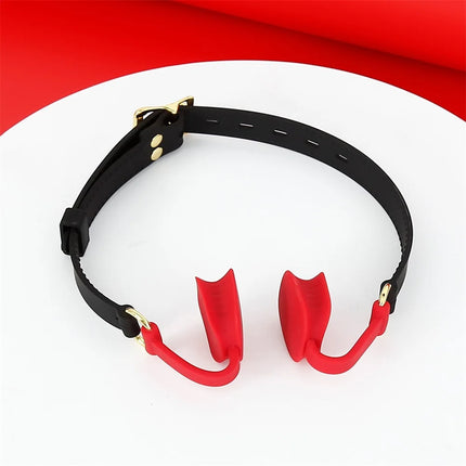 Female Blowjob Toy Sex Slave Rubber Lips O Ring Open Mouth Gag Oral Fetish Bdsm Bondage Restraints Erotic Sexual Toys Adult Game