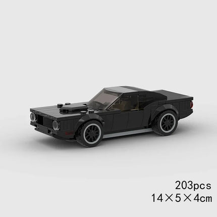 MOC Speed Sports Super Race Car Model Building Blocks DIY Bricks City Technical Rally Great Racing Vehicle Christmas Gift Toy