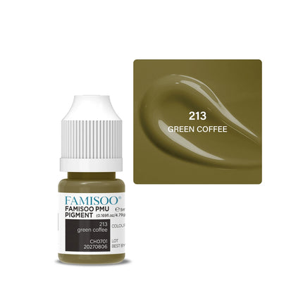 FAMISOO 5ML Eyebrow Tattoo Ink Professional Pigment for Eyeliner Black Tattoo Microblading Paint Ink For Semi Permanent Makeup