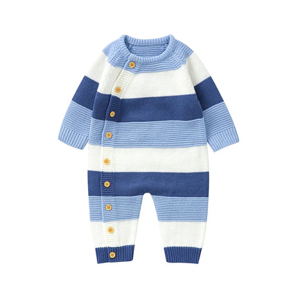 Winter Baby Rompers Clothes Autumn Full Sleeves Newborn Boys Girls Sweaters Jumpsuits Knitted Spring Outwear Infant Outfit 0-18m