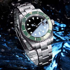 Miyota-glass back / green-oyster