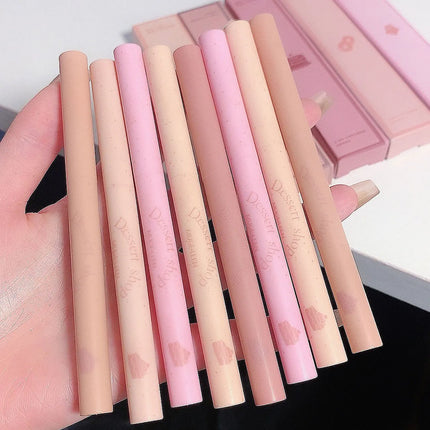 MUGE LEEN Dessert Lip Liner automatically swivel waterproof, long-laswet n wild Perfect Pout Gel Lip Liner | Comes Naturally