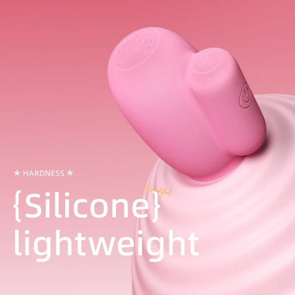 Ten Frequency Vibration Pink Silicone Nipple Sucking, Suitable for Both Men and Women, Licking and Masturbating Device, Sex Toys