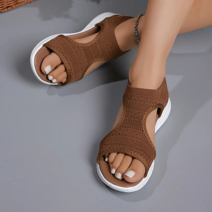 Toe open spot 2025 fish mouth casual fashion sandals low-heeled women