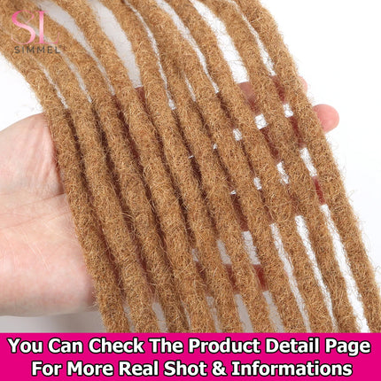 Dreadlocks Extensions Human Hair #27 Color 0.4 0.6 cm Handmade Crochet Braid Loc Extensions Dread Extension Dreadlocks 6-24 Inch