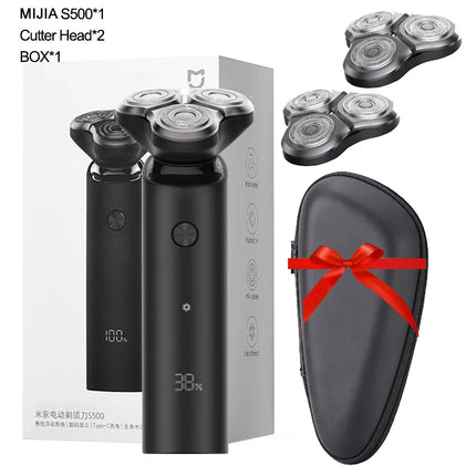 MIJIA S500 Electric Shaver Clipper Triple Blade Trimmer For Men Dry Wet Shaving Washable Beard Hair Cutting Machine Razor