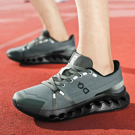Men's Running Shoes Breathable Lightweight Comfortable Soft Bottom Casual Sports Sneakers Fashionable Shock Absorption