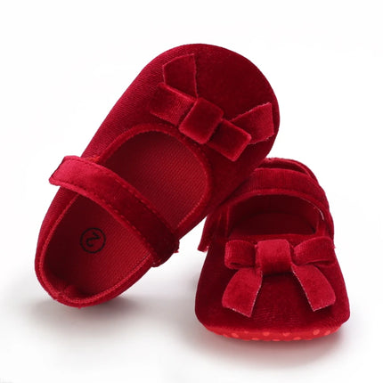 Baby Girls First Walkers 0-18 Months Red Princess Shoes Soft Sole Spring Autumn