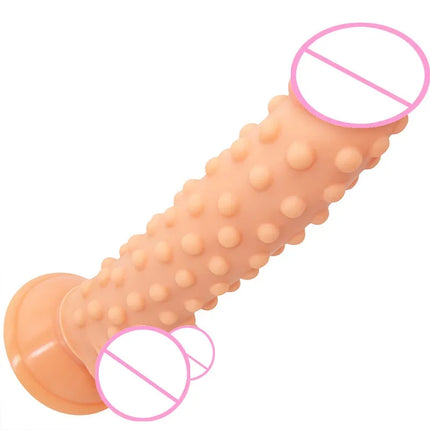 1PC Soft Dildo Sexy Prickly Dildo Sex Toy Fake Penis With Bump Thorn Suction Cup Anal Sex Women Couples Masturbators