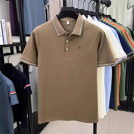 Designer Brand Men's Polo Shirt Lapel Short Sleeve Summer New Bee Embroidery T-Shirt Fashion Leisure Business Menswear Clothing