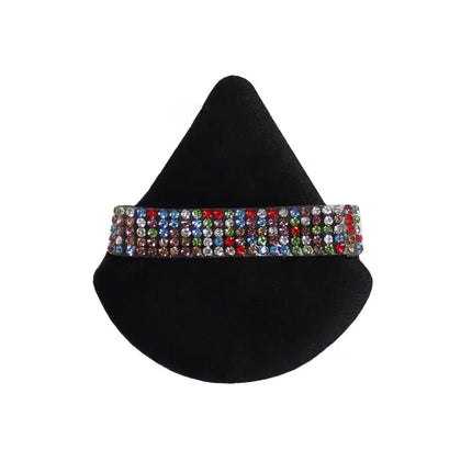 Diamond Triangle Powder Puff Face Makeup Tool Sponge Velvet Soft Smooth Facial Beauty Makeup Sponge Cosmetics Accessories