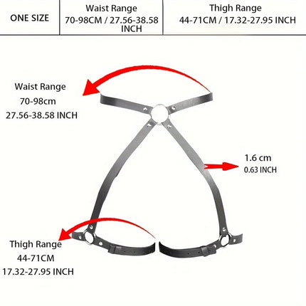 Women Sexy Garter BeltLingerie Leg Harness Bondage Lingerie Thigh Garter Gothic Clothing Festival Rave Outfit